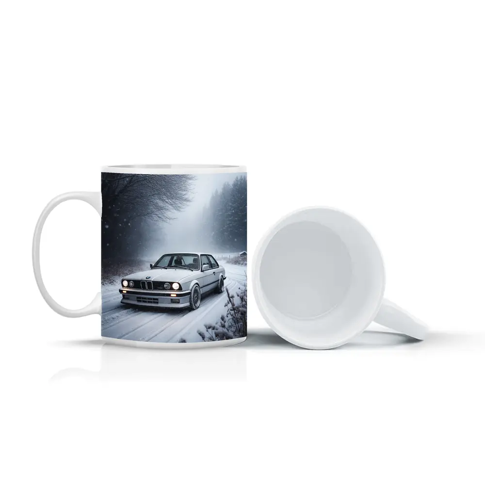 BMW E30 3 Series Snow Winter Road – Mugs