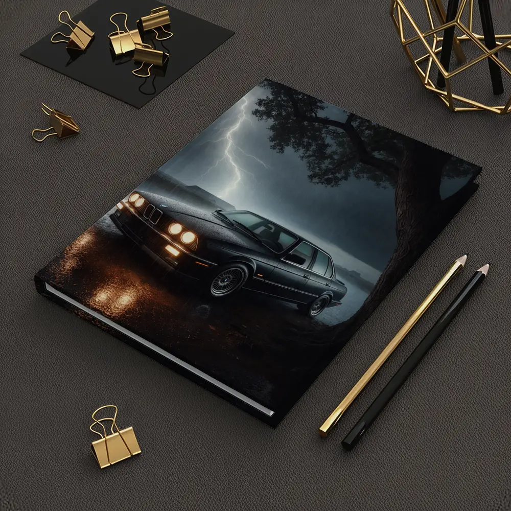 BMW E30 Parked In Stormy Night Rain – Notebooks