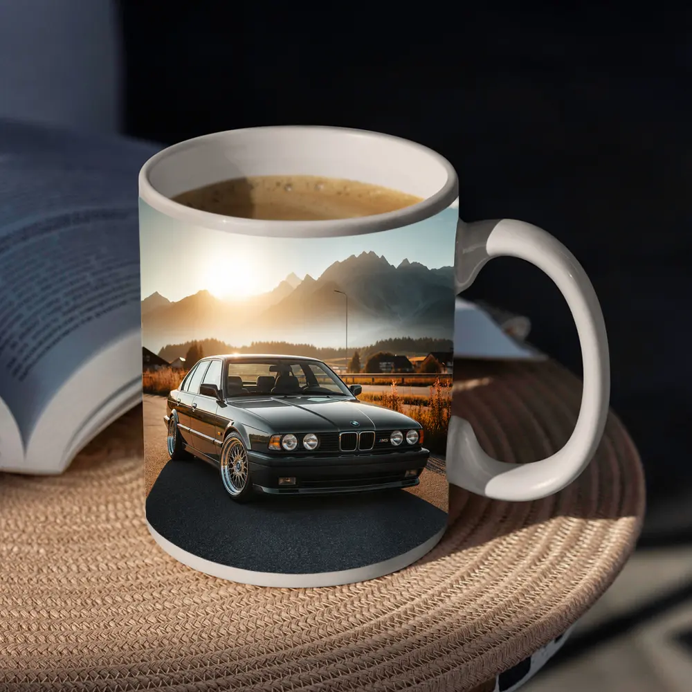 BMW M5 E34 Black Mountain Sunset Road – Mugs