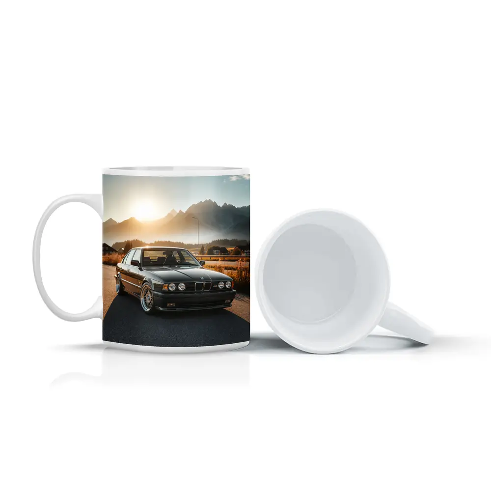 BMW M5 E34 Black Mountain Sunset Road – Mugs