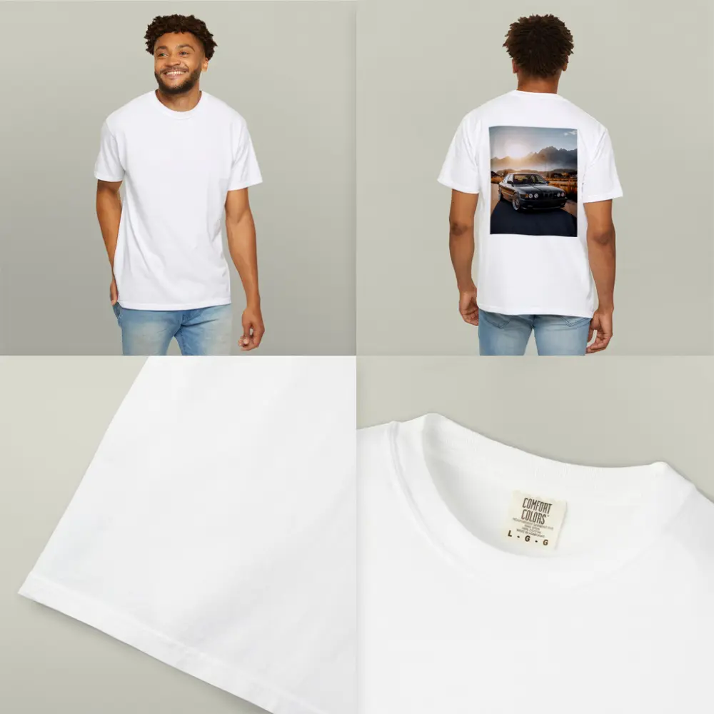 BMW M5 E34 Black Mountain Sunset Road – T-Shirts