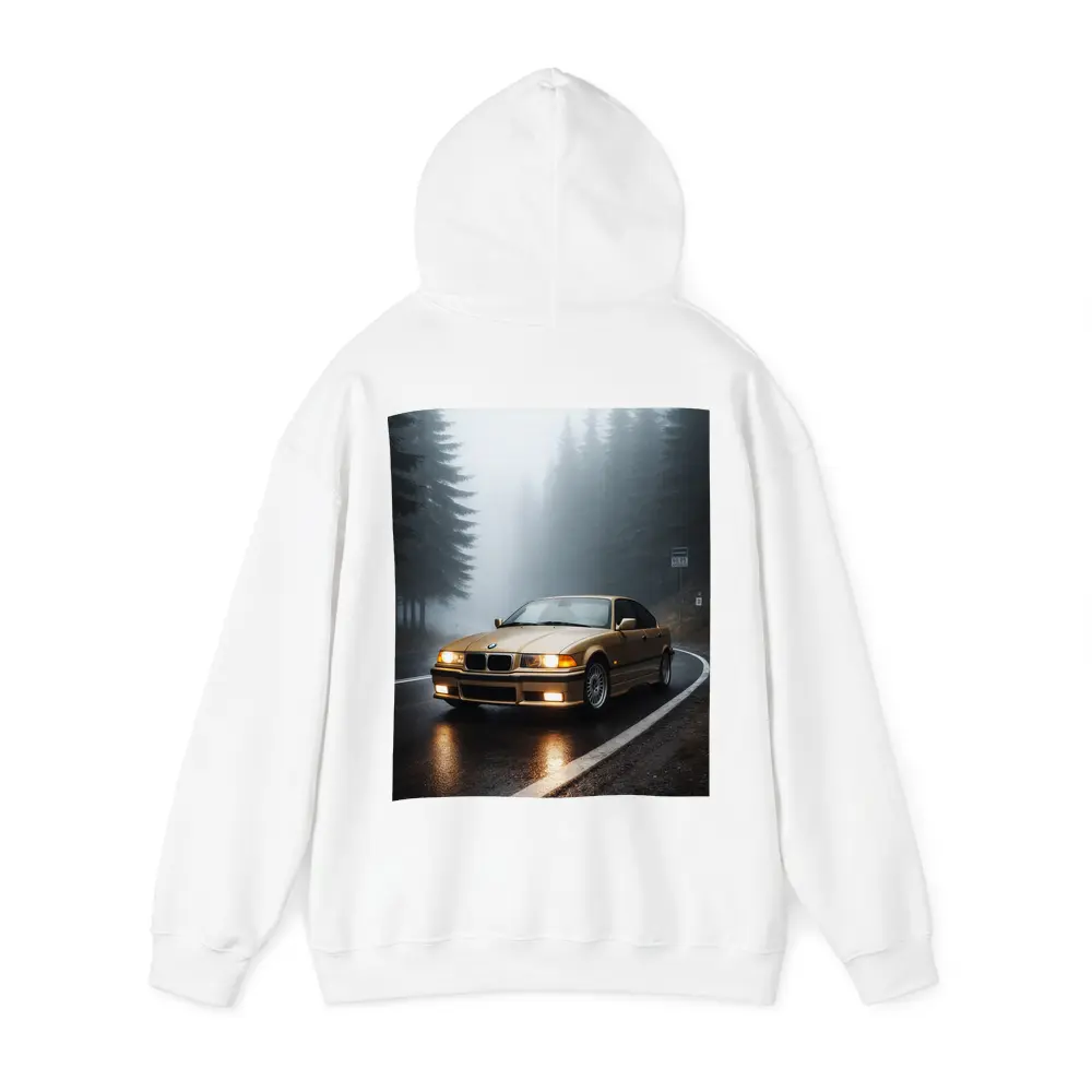 BMW E36 3 Series Foggy Forest Road – Hoodies