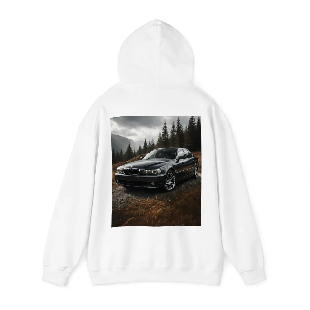 BMW 7 Series Black Sedan Mountain Forest – Hoodies