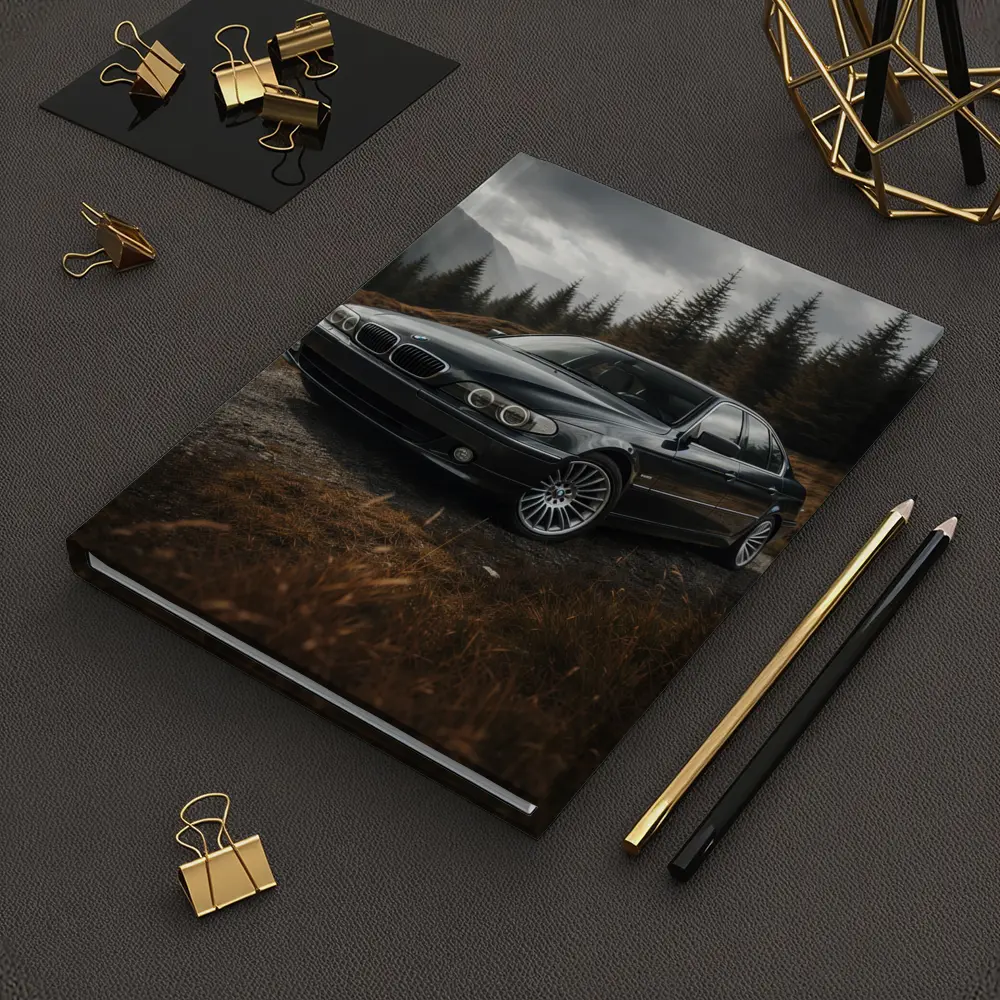 BMW 7 Series Black Sedan Mountain Forest – Notebooks