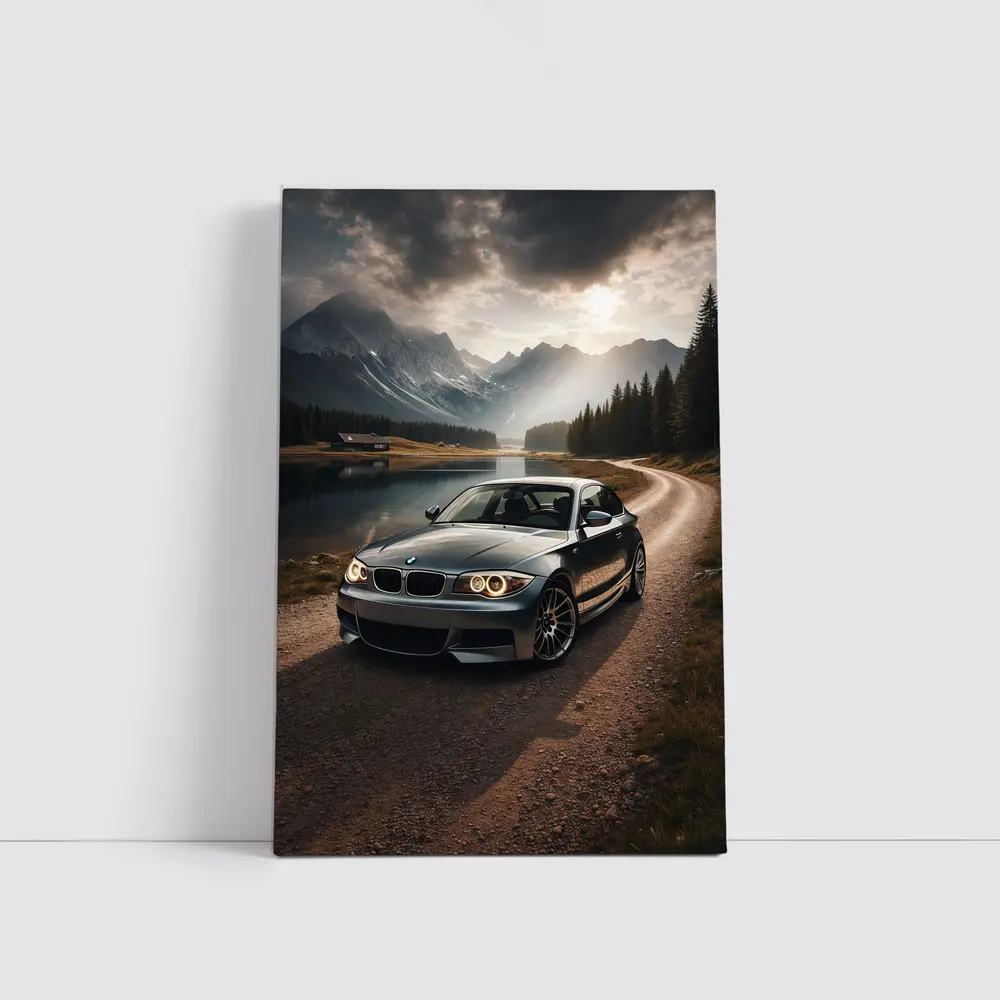BMW 1 Series Coupe Mountain Lake Road – Wall Art