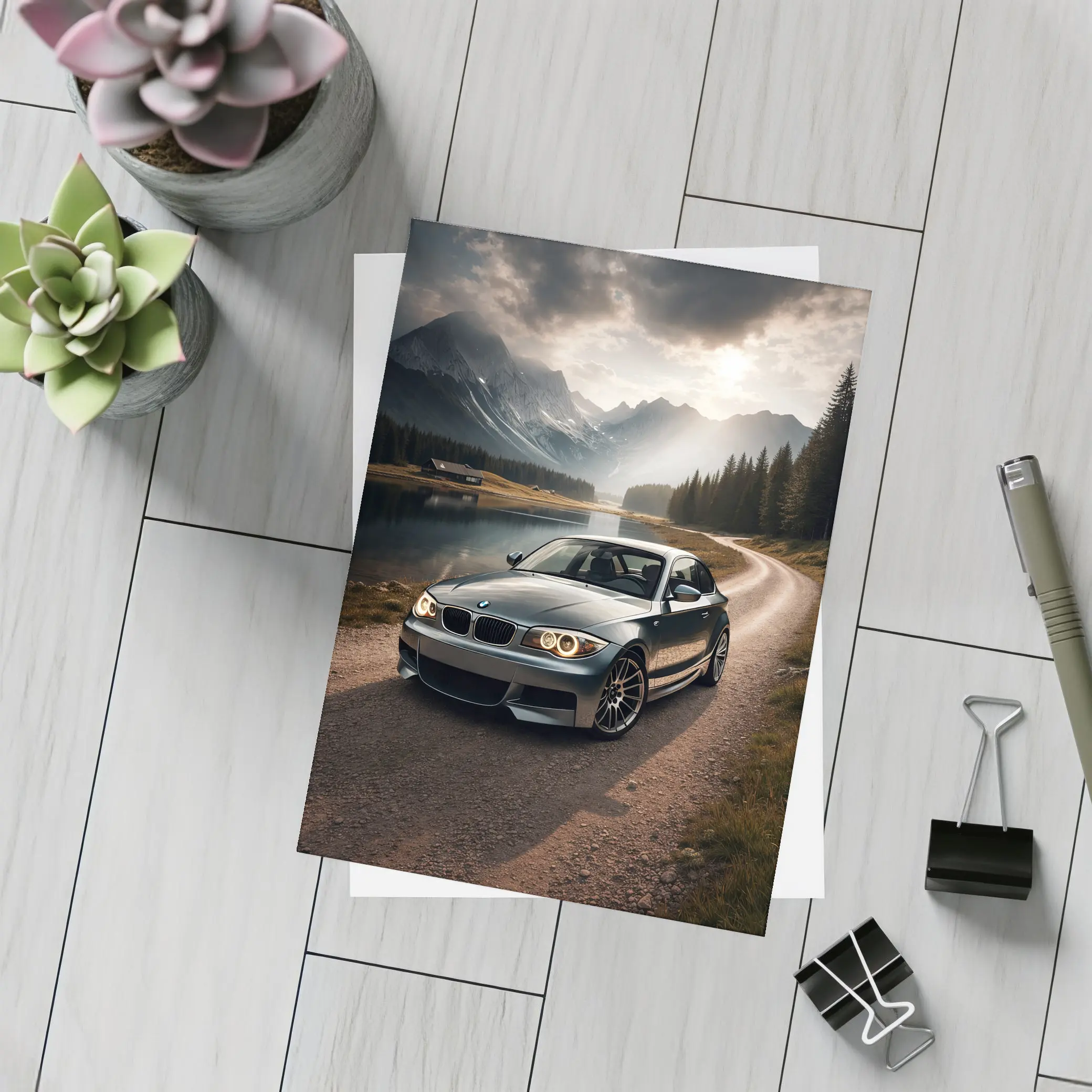 BMW 1 Series Coupe Mountain Lake Road – Postcards