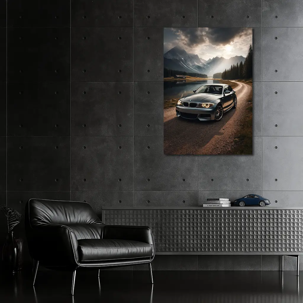 BMW 1 Series Coupe Mountain Lake Road – Wall Art