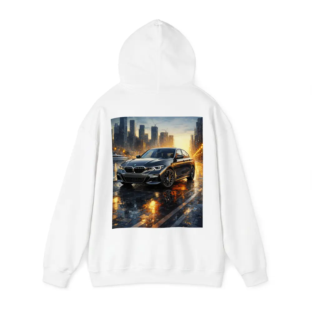 BMW 3 Series Sedan Rainy City Night – Hoodies