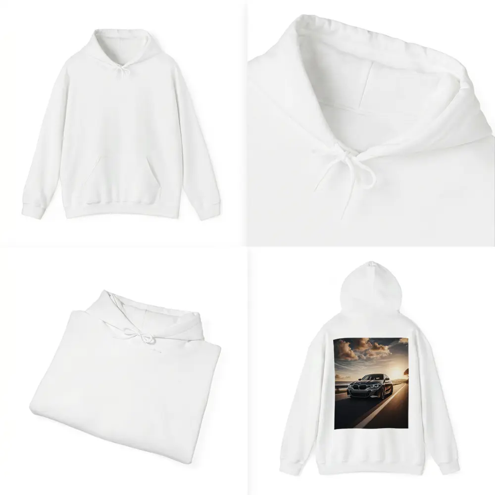 BMW One Series Driving Coastal Road Sunset – Hoodies