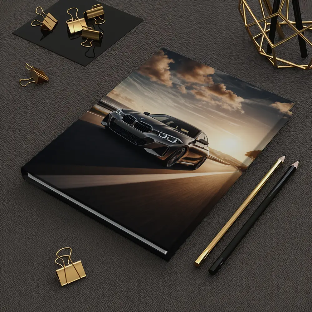 BMW One Series Driving Coastal Road Sunset – Notebooks
