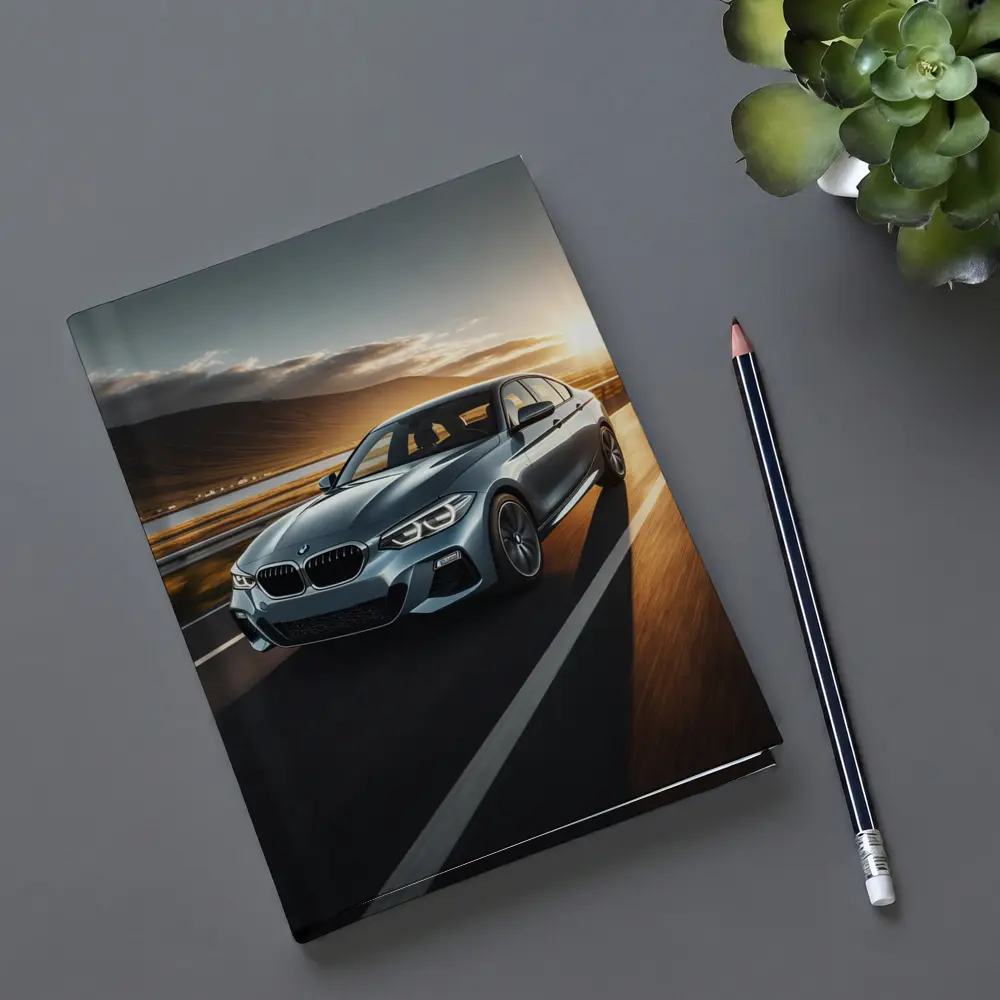 BMW 1 Series Driving at Golden Sunset – Notebooks