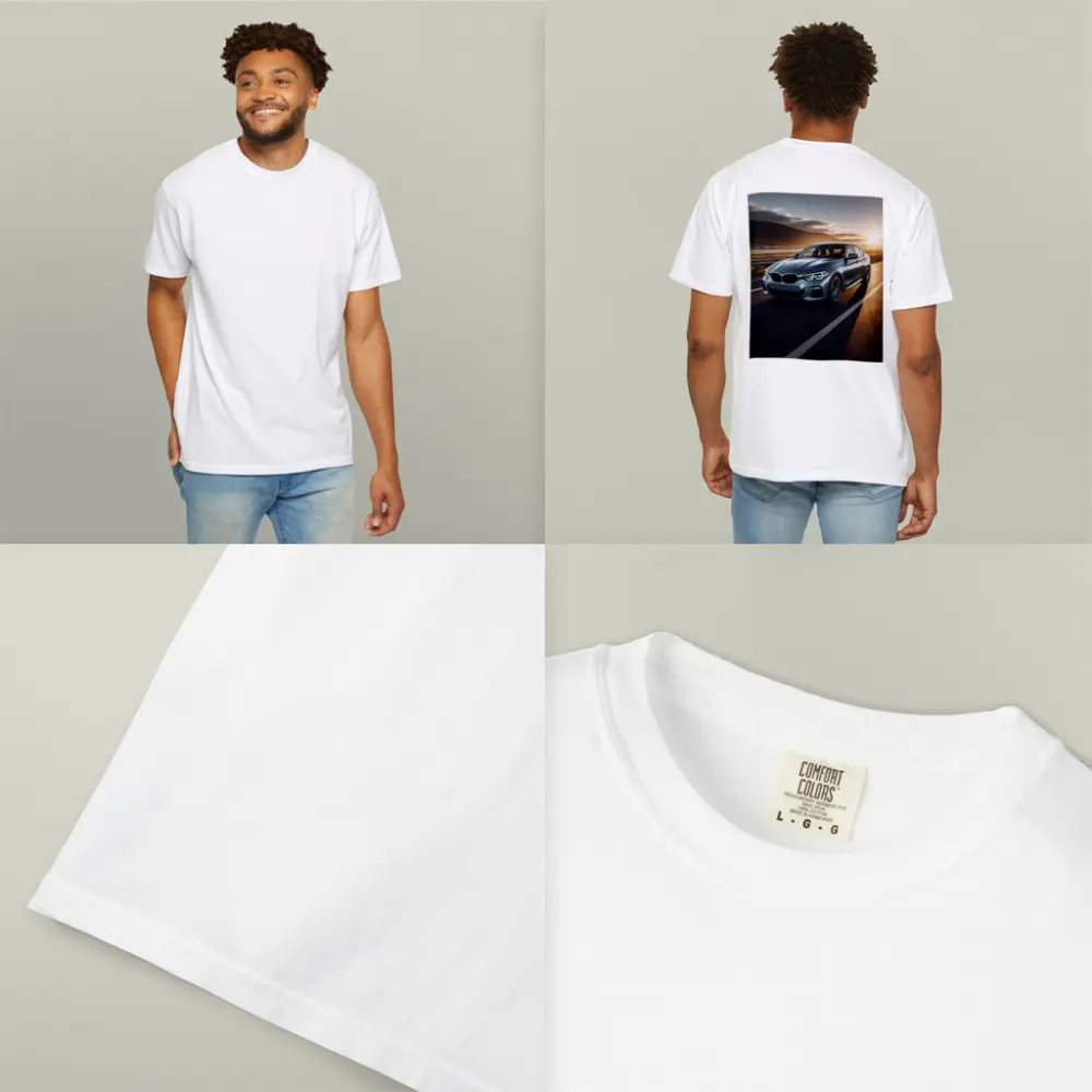BMW 1 Series Driving at Golden Sunset – T-Shirts