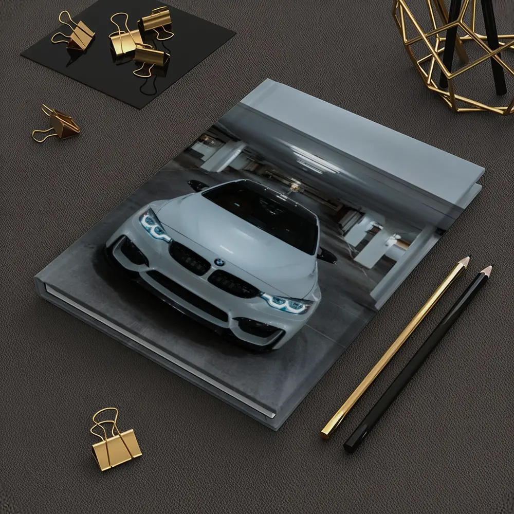 BMW M3 White Parking Garage Front View – Notebooks