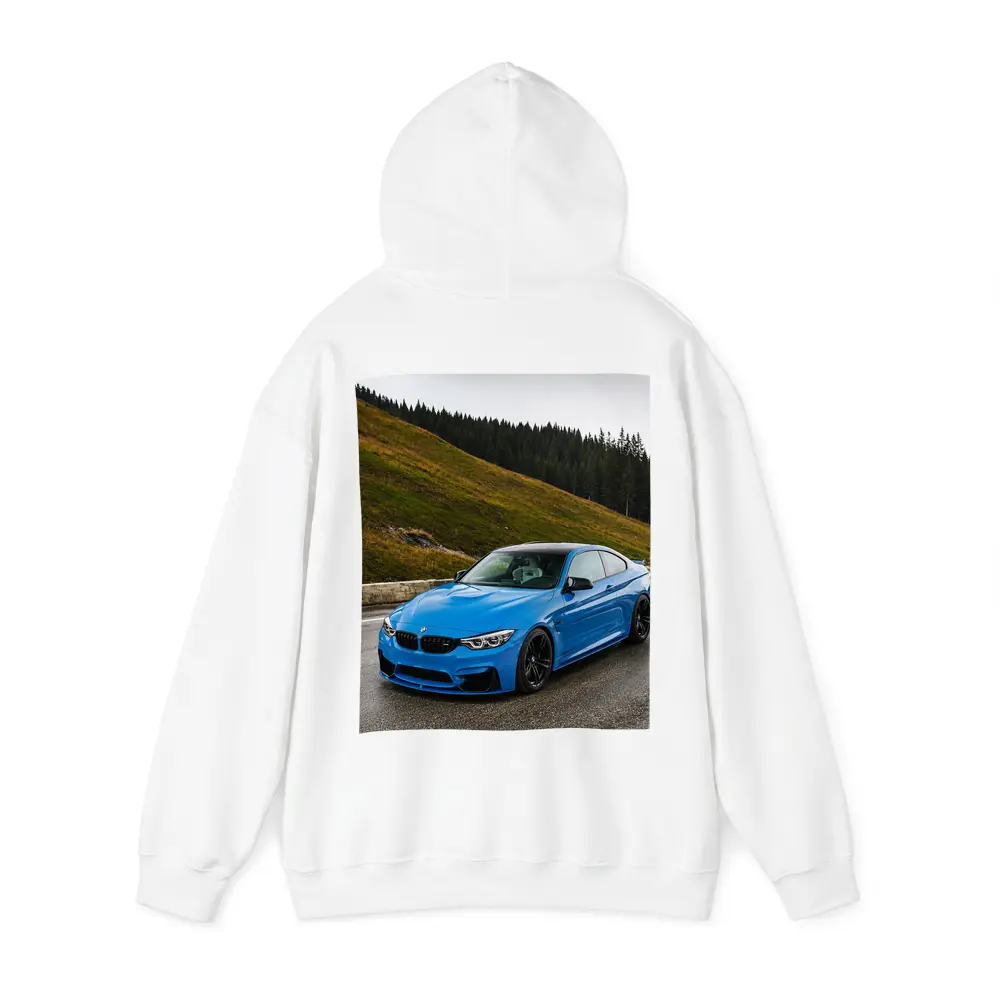BMW M4 Blue Coupe Mountain Road – Hoodies