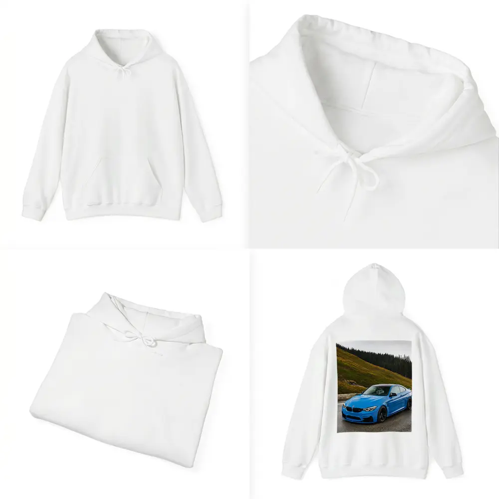 BMW M4 Blue Coupe Mountain Road – Hoodies