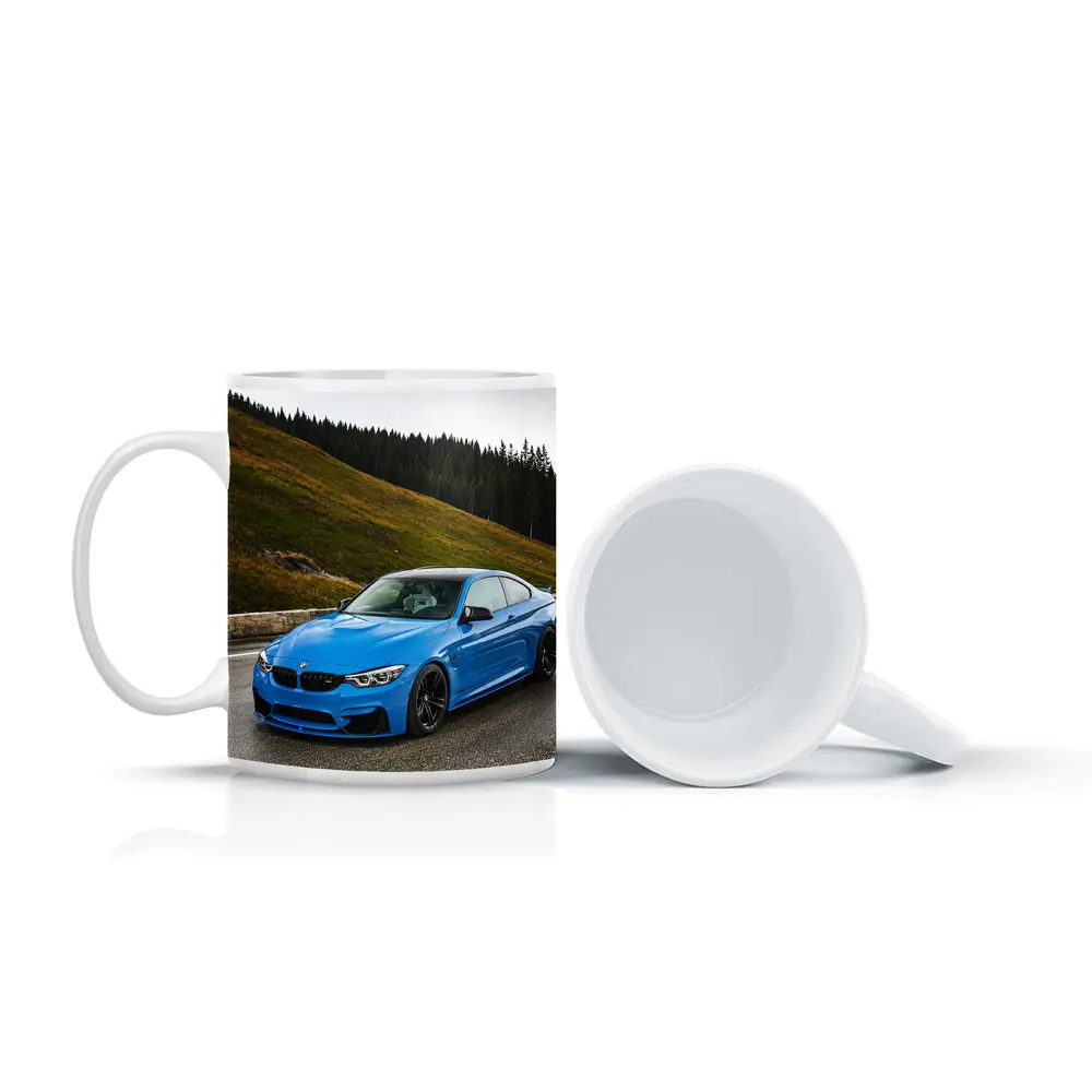 BMW M4 Blue Coupe Mountain Road – Mugs