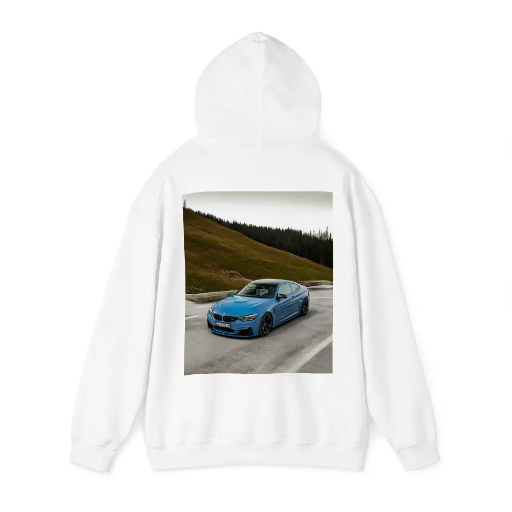 BMW M4 Blue Coupe Mountain Road – Hoodies