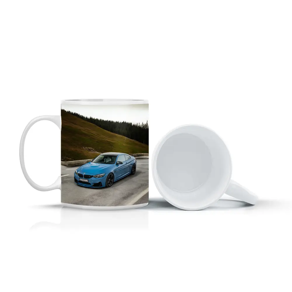 BMW M4 Blue Coupe Mountain Road – Mugs