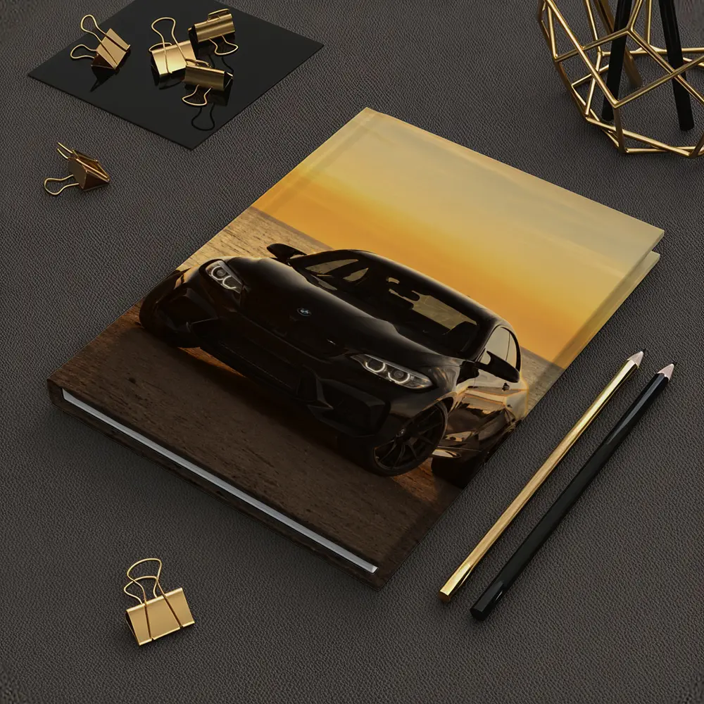 BMW M2 Black Parked By Sunset Sea – Notebooks