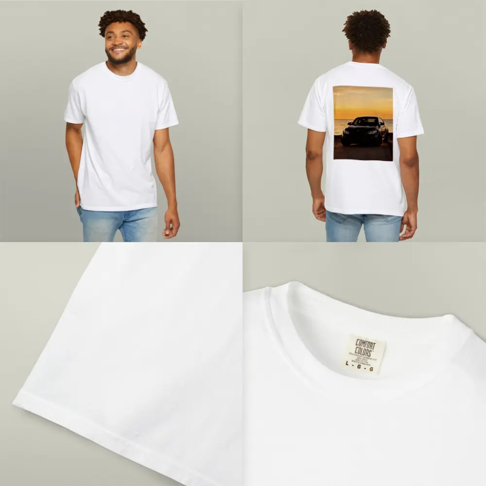 BMW M2 Black Parked By Sunset Sea – T-Shirts