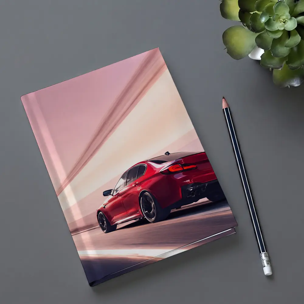 BMW M5 Red Speeding Through Tunnel – Notebooks