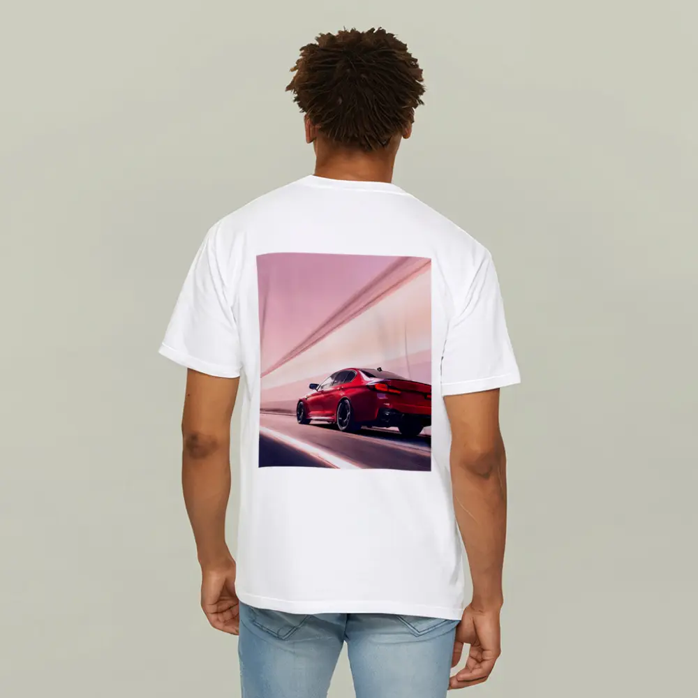BMW M5 Red Speeding Through Tunnel – T-Shirts
