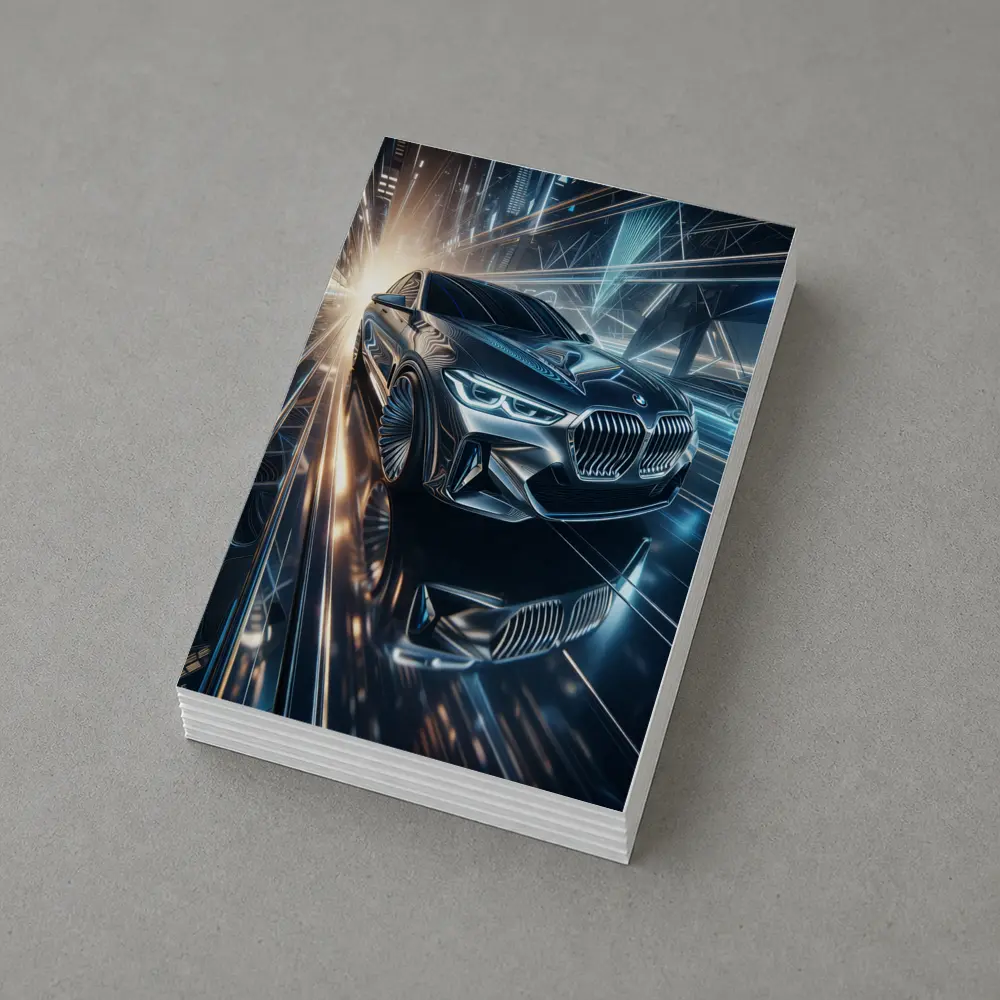 BMW Seven Series Futuristic City Night – Postcards