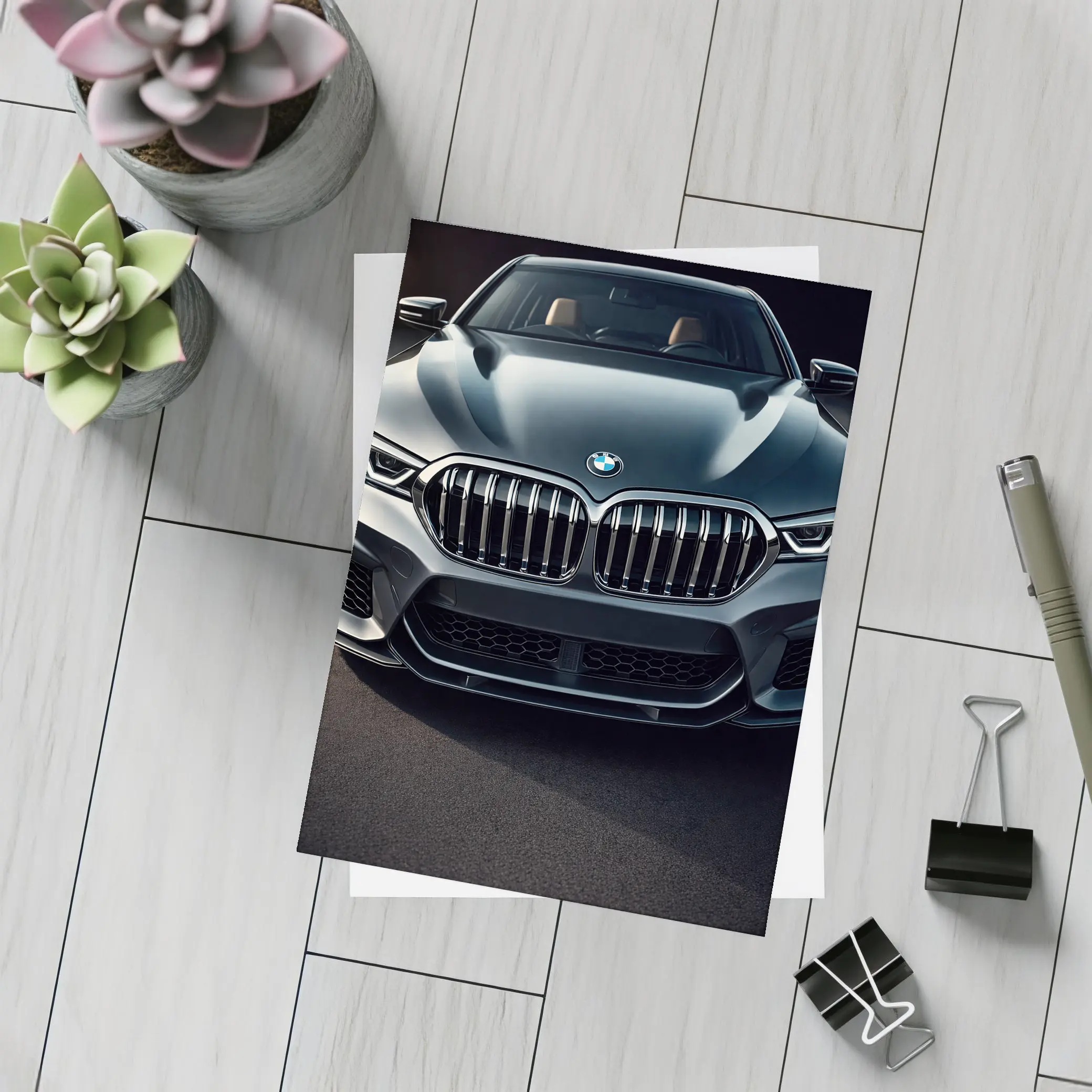 BMW X6 Front Grille Dark Studio Shot – Postcards