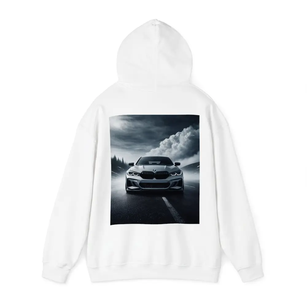 BMW M3 Front View Stormy Road – Hoodies