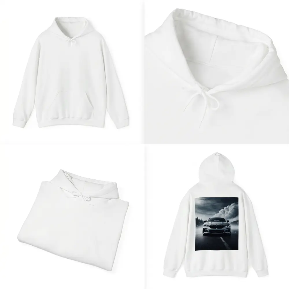 BMW M3 Front View Stormy Road – Hoodies