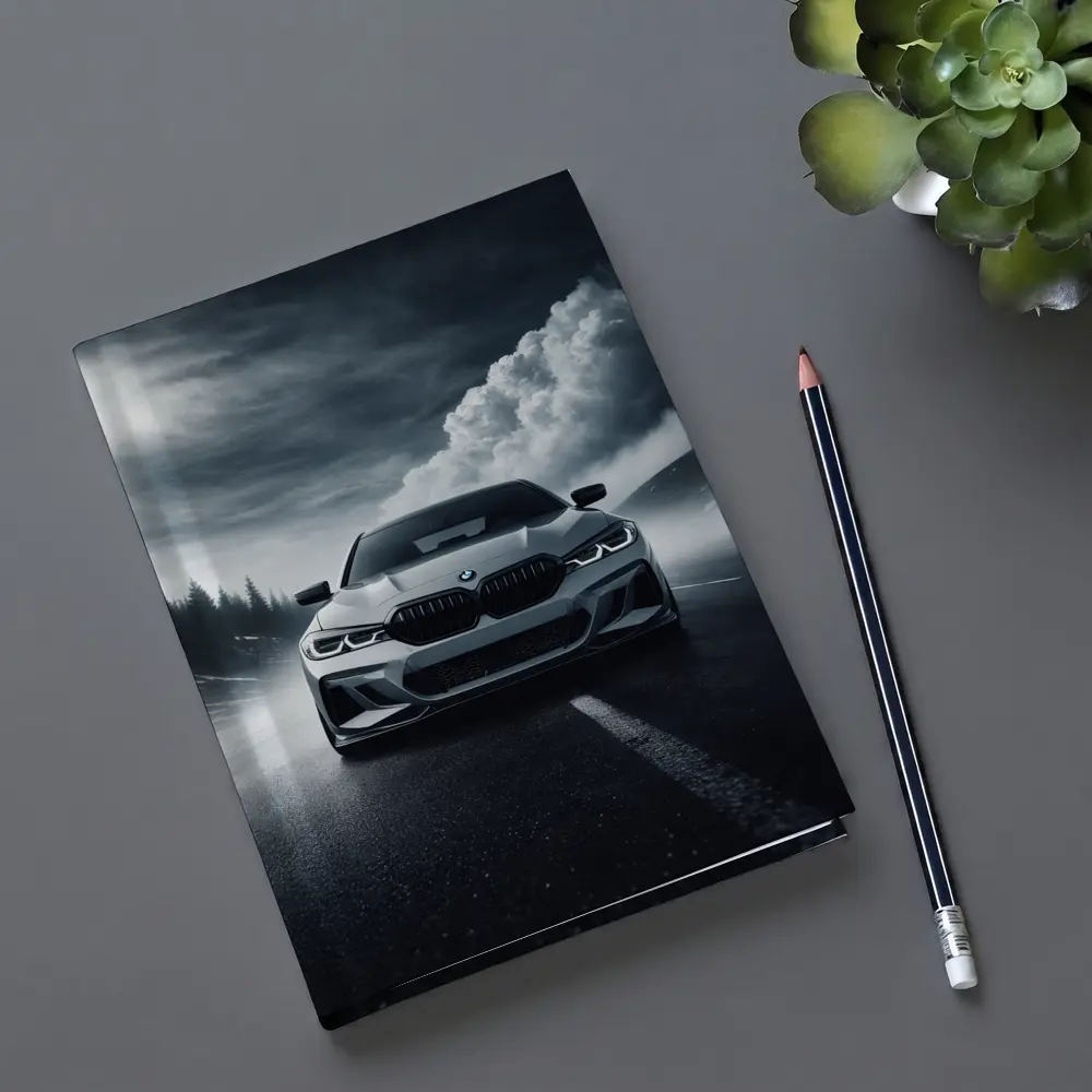 BMW M3 Front View Stormy Road – Notebooks