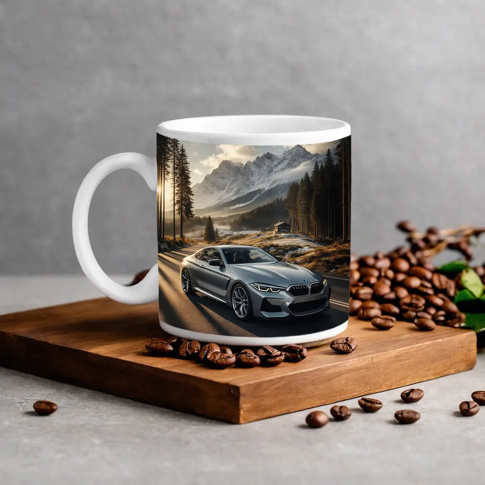 BMW 8 Series Coupe Mountain Forest Road – Mugs