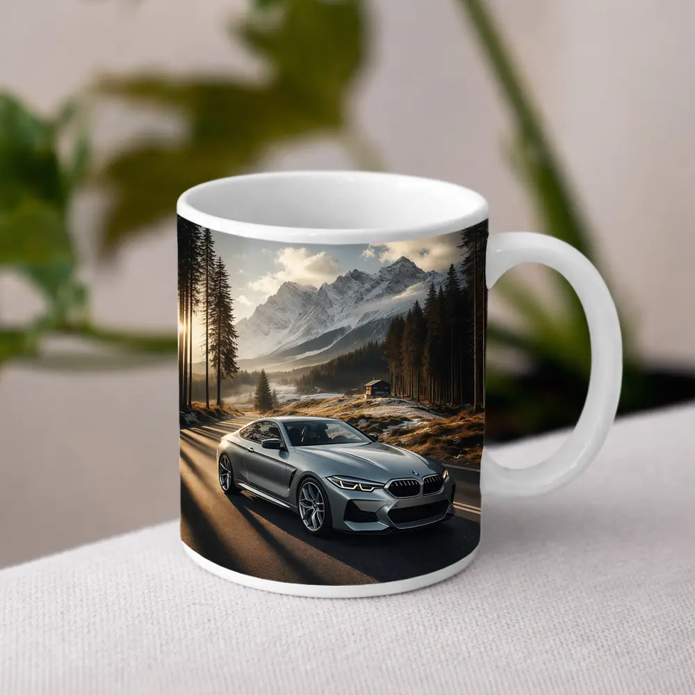 BMW 8 Series Coupe Mountain Forest Road – Mugs