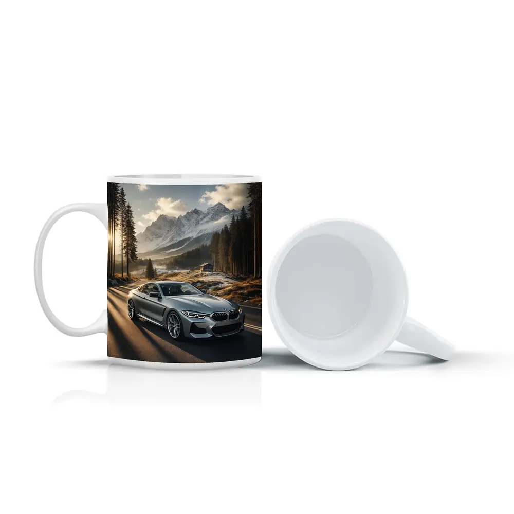BMW 8 Series Coupe Mountain Forest Road – Mugs