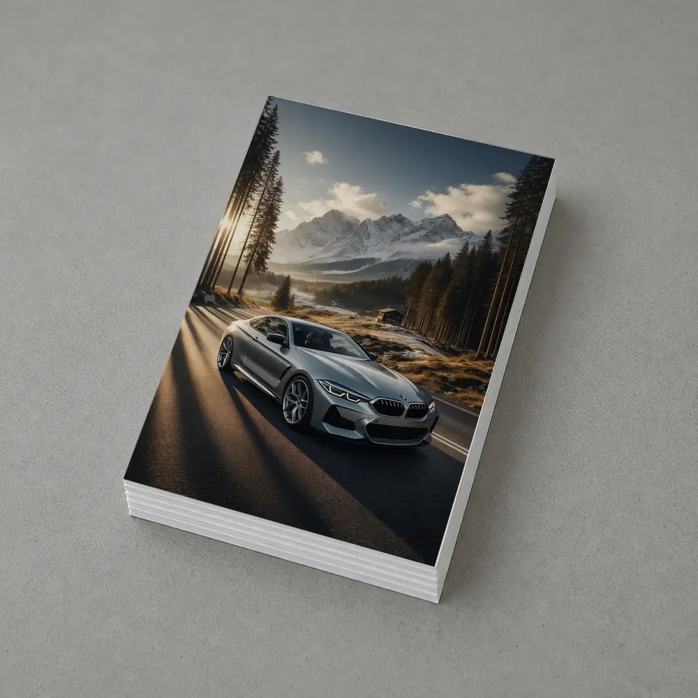 BMW 8 Series Coupe Mountain Forest Road – Postcards
