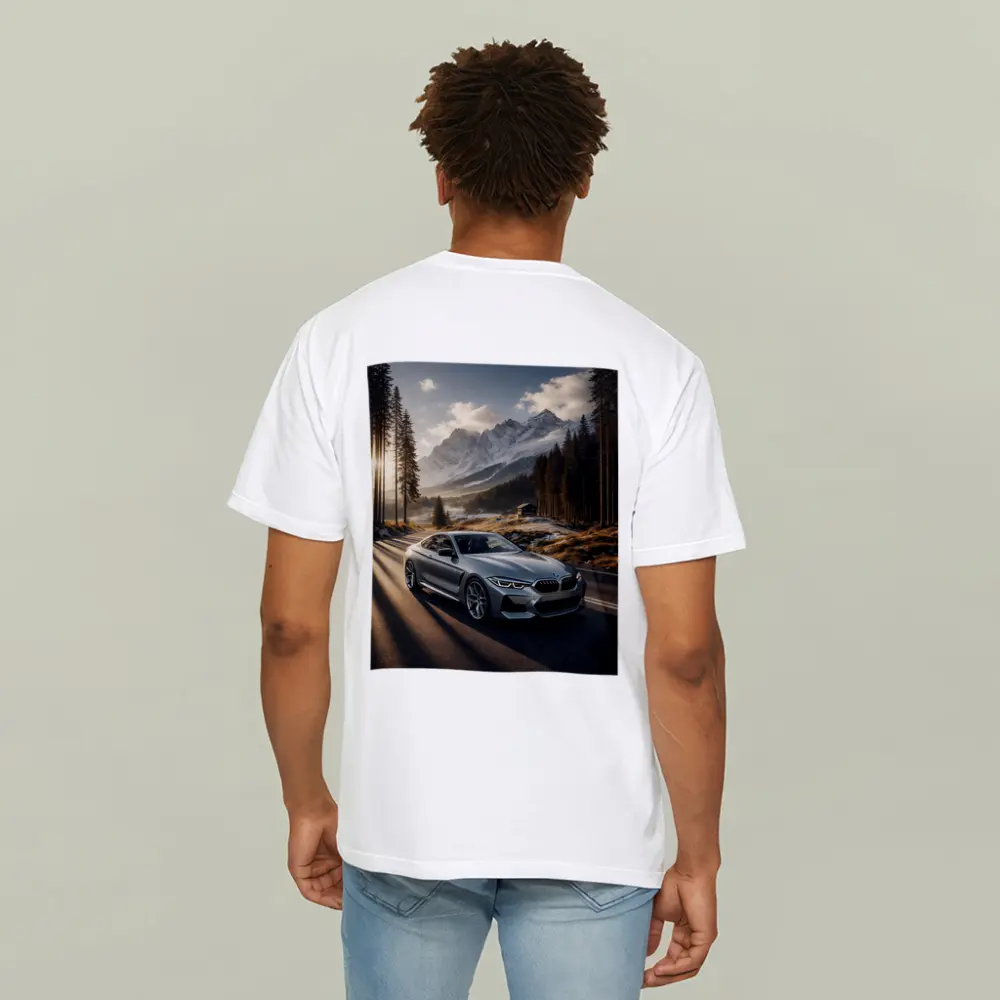 BMW 8 Series Coupe Mountain Forest Road – T-Shirts