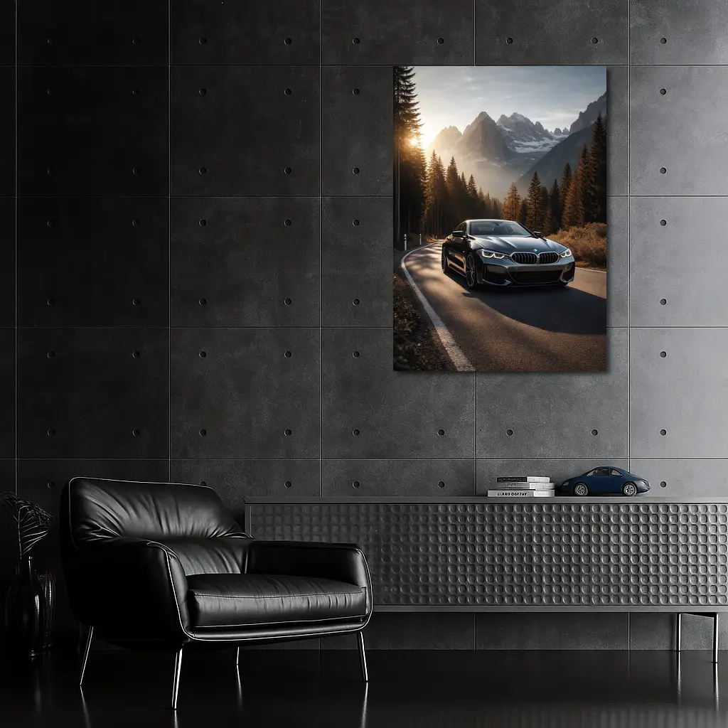 BMW 8 Series Coupe Mountain Road Drive – Wall Art