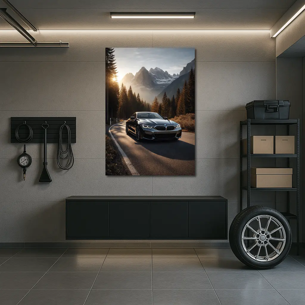 BMW 8 Series Coupe Mountain Road Drive – Wall Art