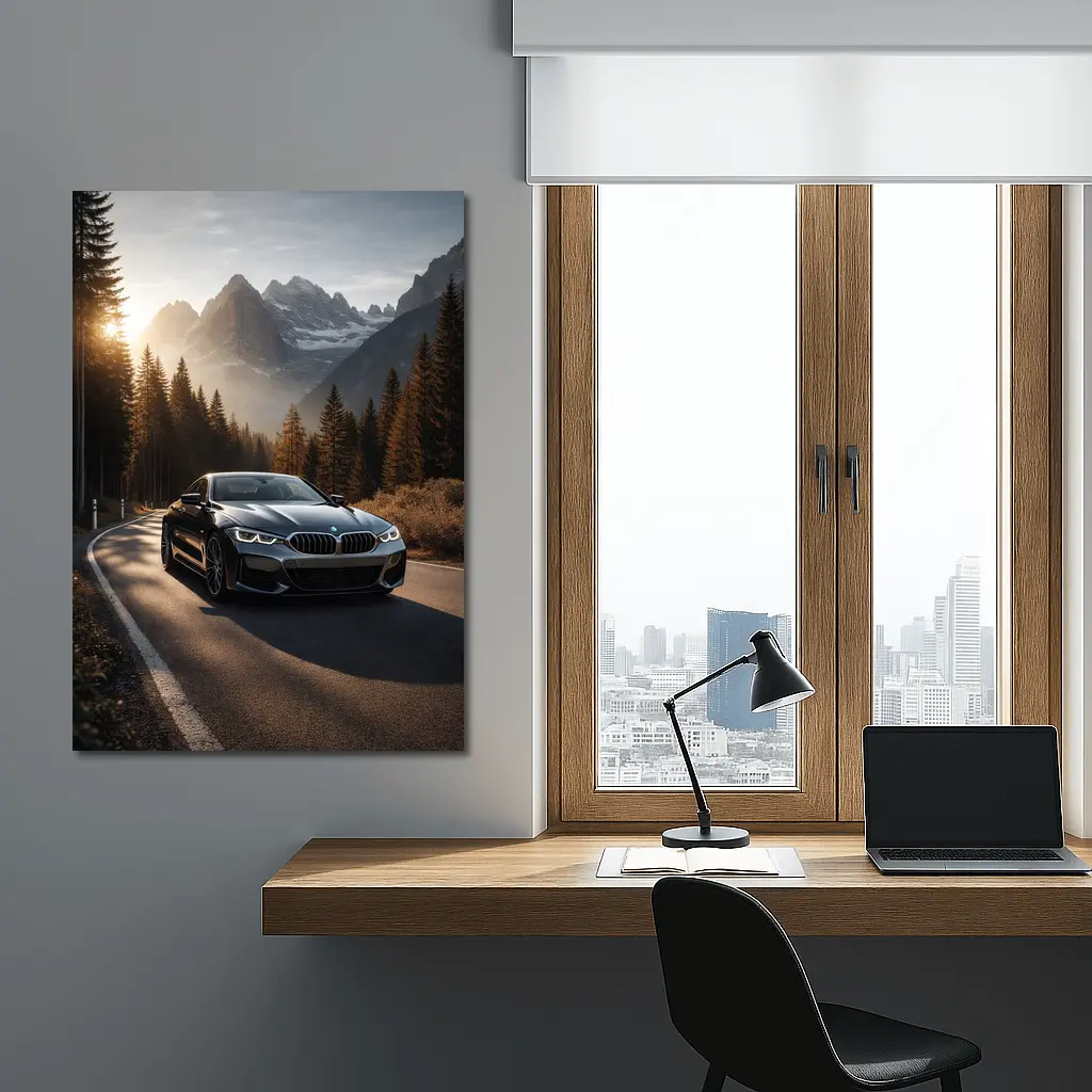 BMW 8 Series Coupe Mountain Road Drive – Wall Art