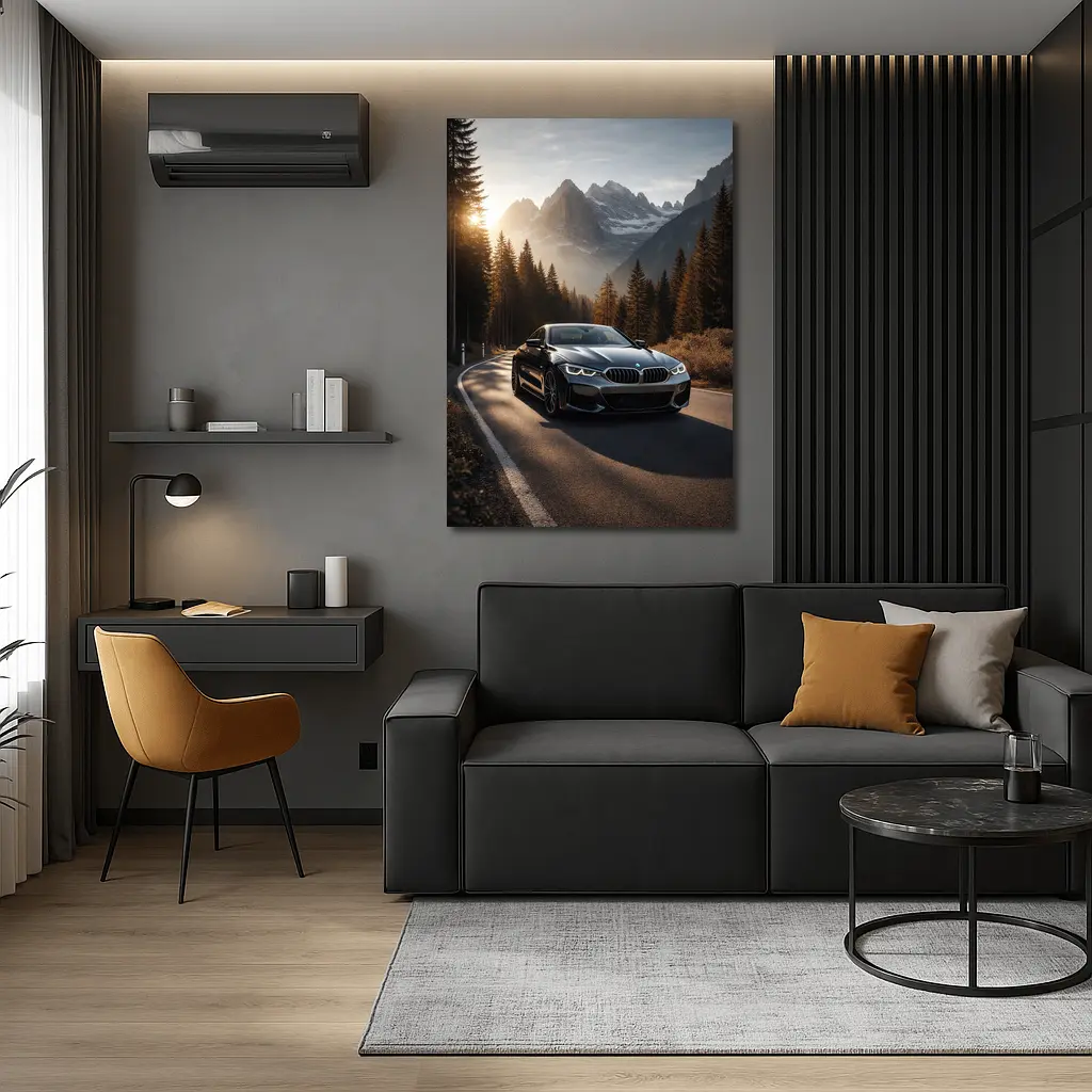 BMW 8 Series Coupe Mountain Road Drive – Wall Art