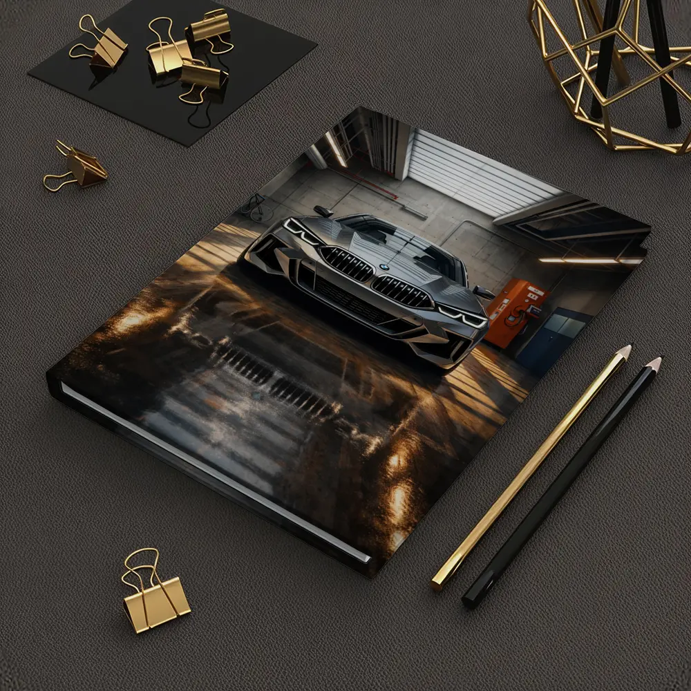 BMW Eight Series Parked Inside Industrial Garage – Notebooks