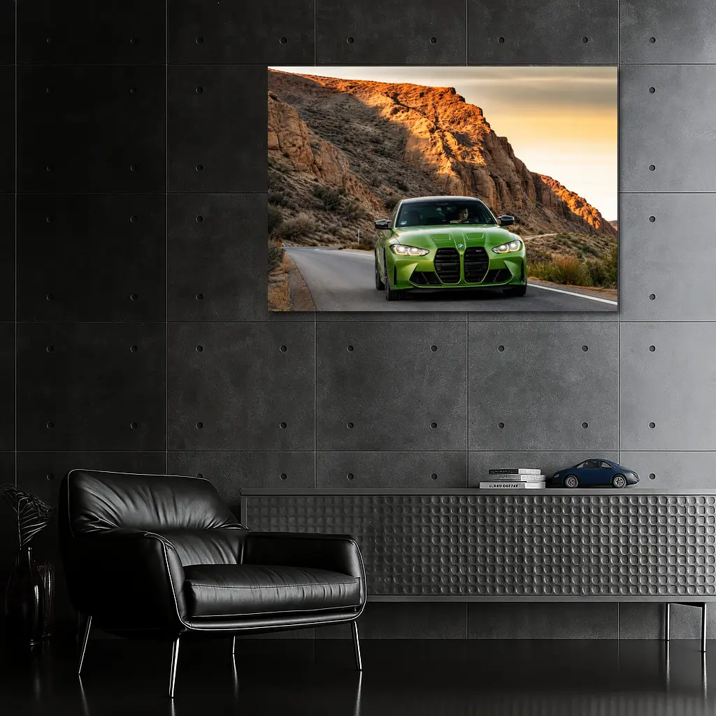 BMW M3 Green Snake Mountain Road Drive – Wall Art