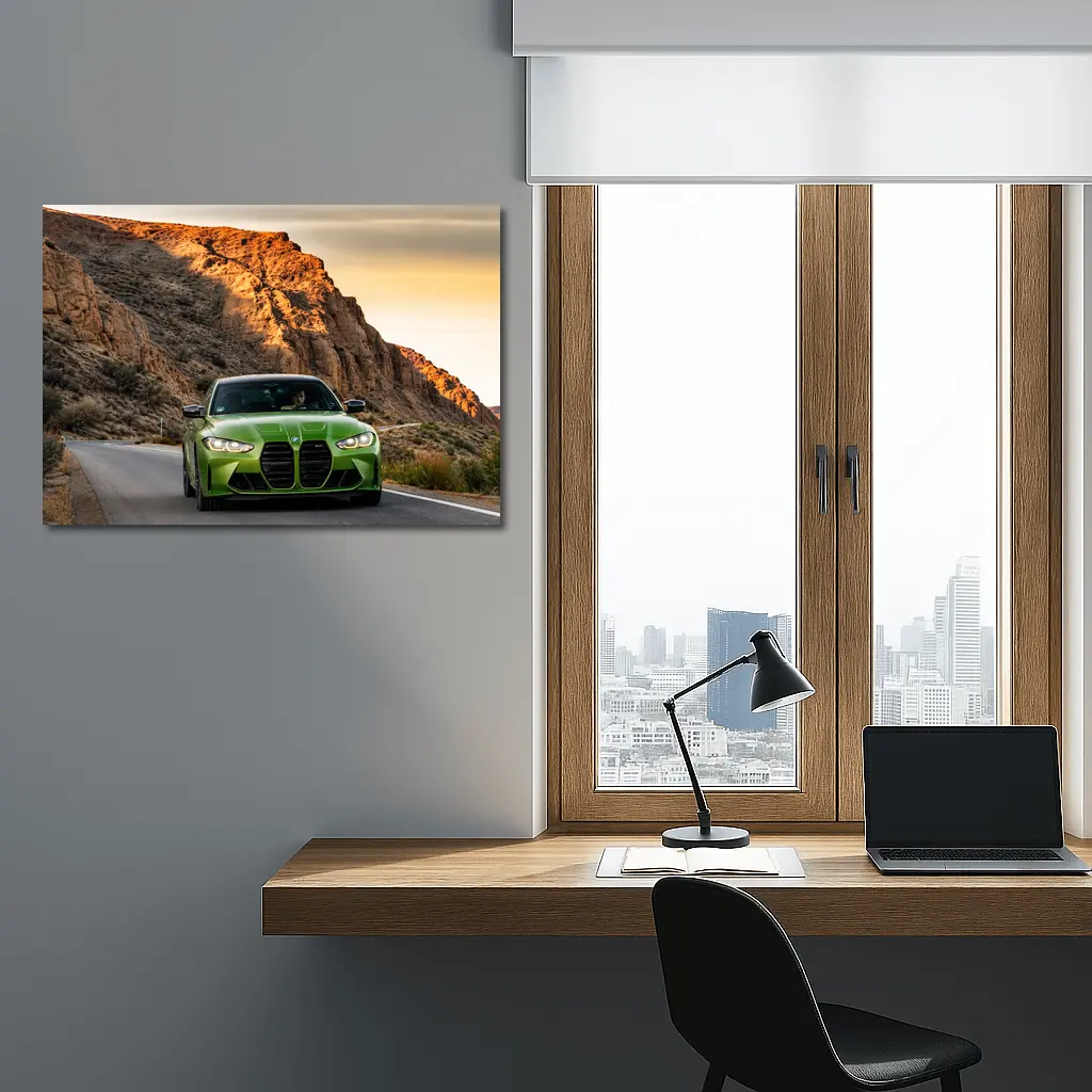 BMW M3 Green Snake Mountain Road Drive – Wall Art