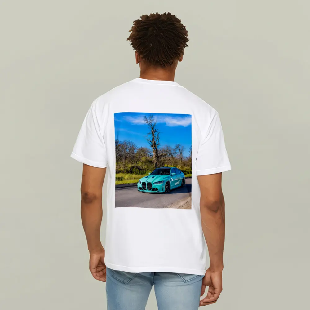 BMW M3 Tiffany Blue On Open Road – T-Shirts