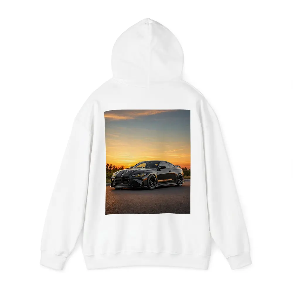 BMW M4 Black Coupe Sunset Sky – Hoodies
