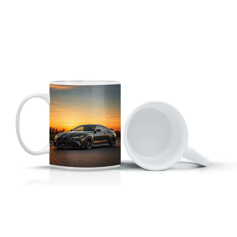 BMW M4 Black Coupe Sunset Sky – Mugs
