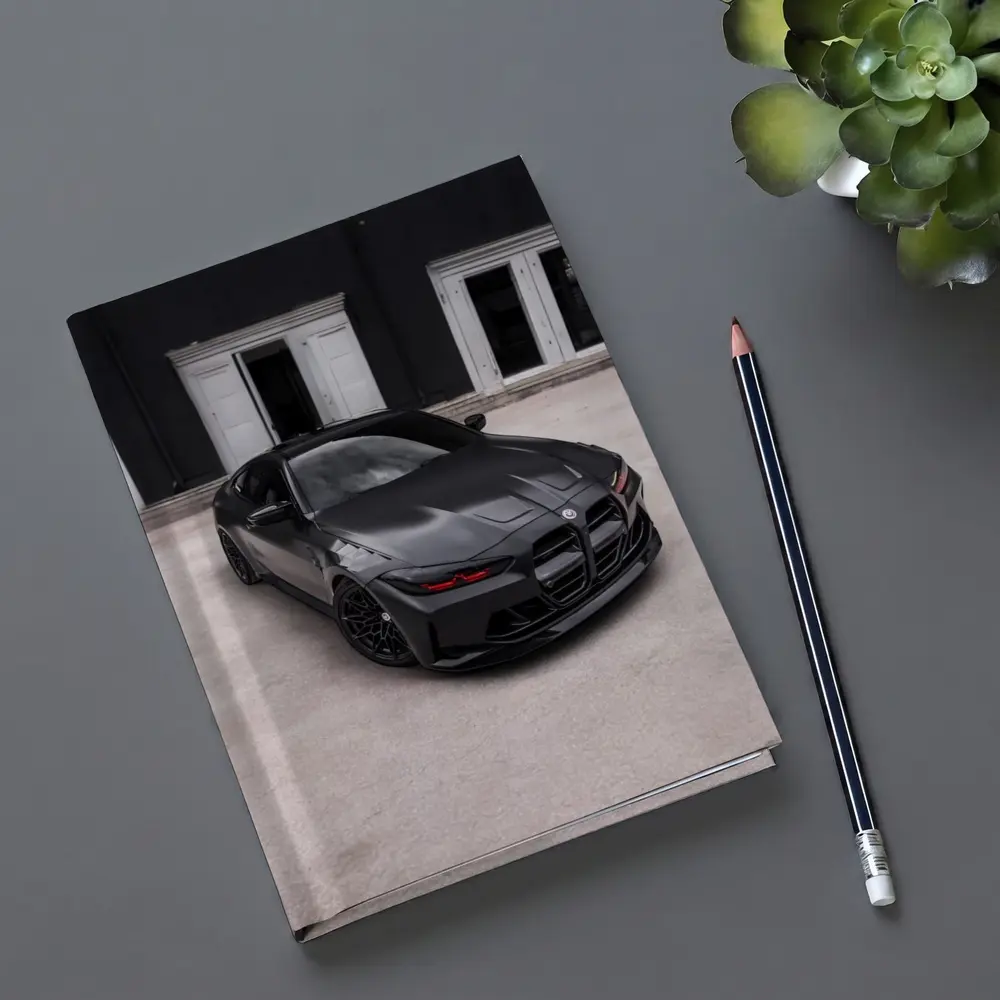 BMW M4 Black Coupe Urban Setting – Notebooks
