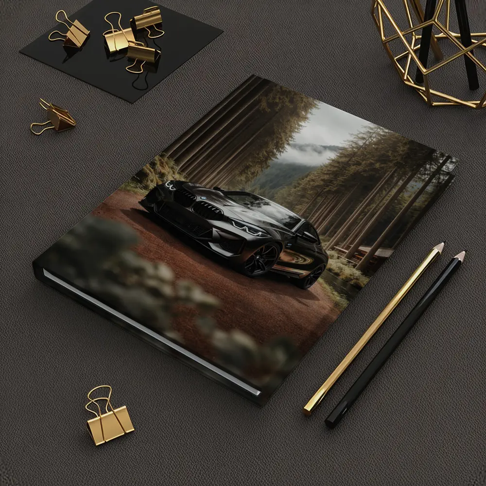 BMW M8 Black Coupe Forest Mountain Road – Notebooks