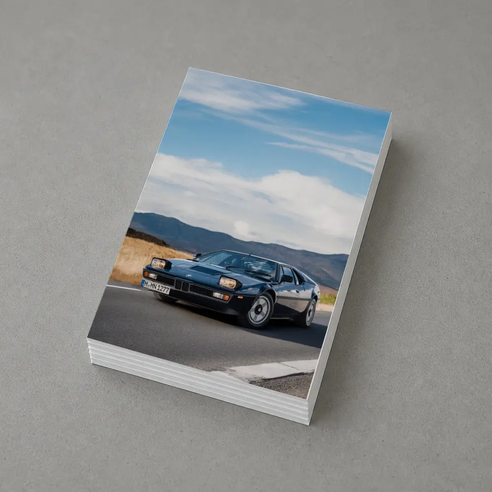 BMW M1 Classic Sports Car Open Road – Postcards