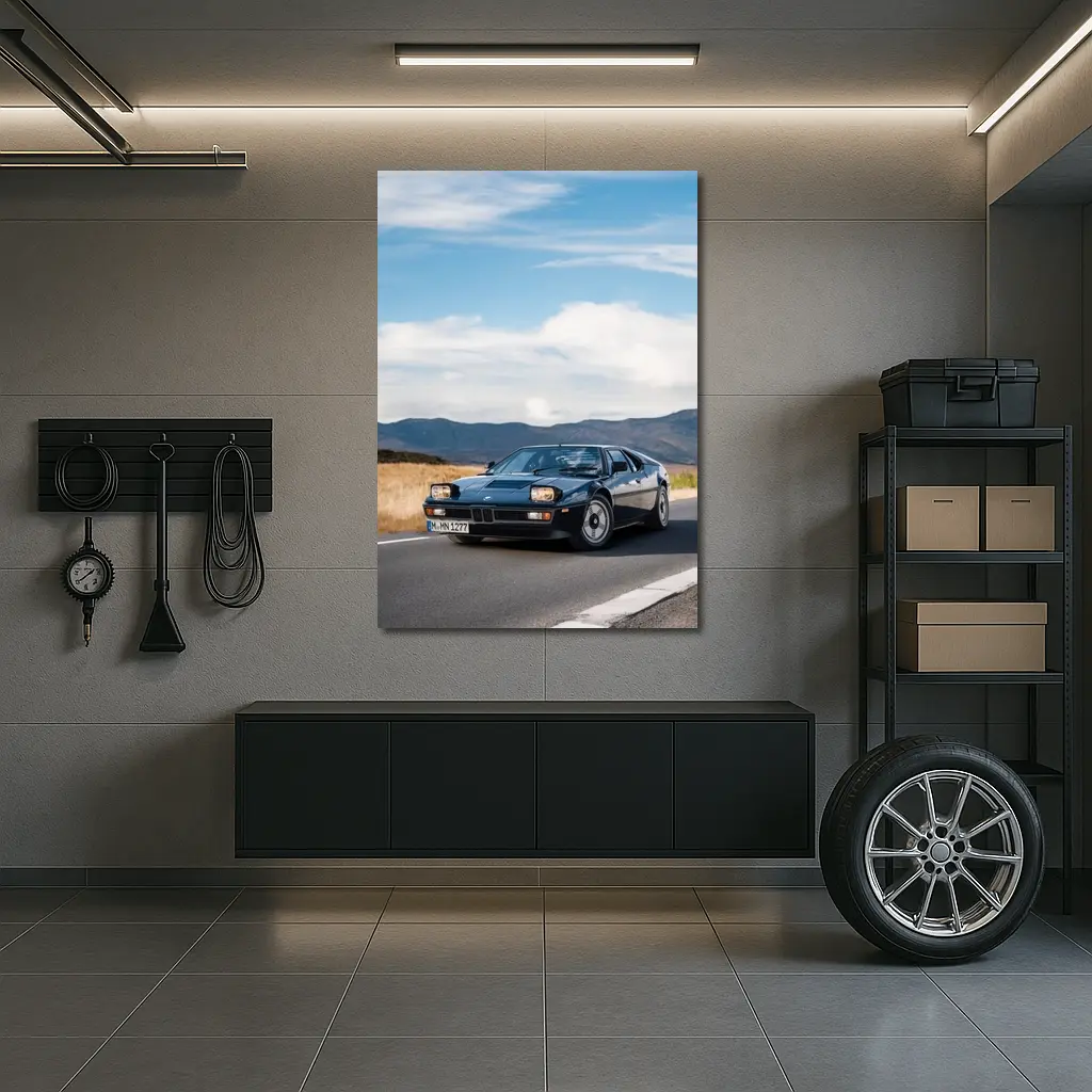 BMW M1 Classic Sports Car Open Road – Wall Art